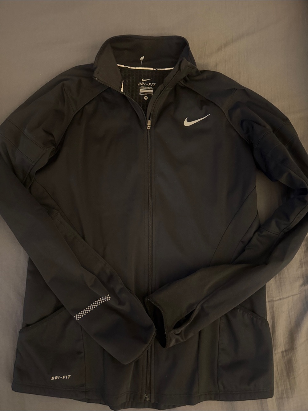 Nike Black Dri-FIT Full-Zip Performance Jacket
